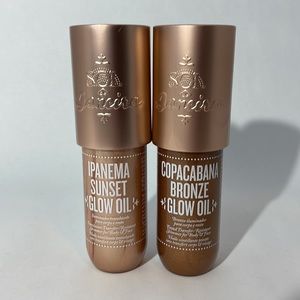 Two Full Size Sol De Janeiro Glow Oil in Ipanema Sunset and Copacabana Bronze